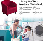 Velvet Tub Chair Slipcover High Stretch Club Covers