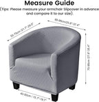Velvet Tub Chair Slipcover High Stretch Club Covers