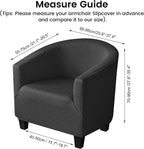 Velvet Tub Chair Slipcover High Stretch Club Covers