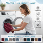 Velvet Tub Chair Slipcover High Stretch Club Covers