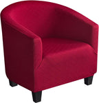 Velvet Tub Chair Slipcover High Stretch Club Covers