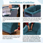 Velvet Tub Chair Slipcover High Stretch Club Covers