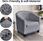 Velvet Tub Chair Slipcover High Stretch Club Covers