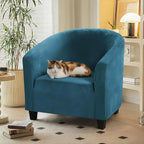 Velvet Tub Chair Slipcover High Stretch Club Covers