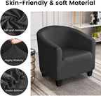 Velvet Tub Chair Slipcover High Stretch Club Covers