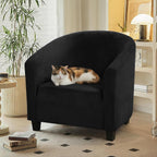 Velvet Tub Chair Slipcover High Stretch Club Covers