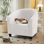 Velvet Tub Chair Slipcover High Stretch Club Covers