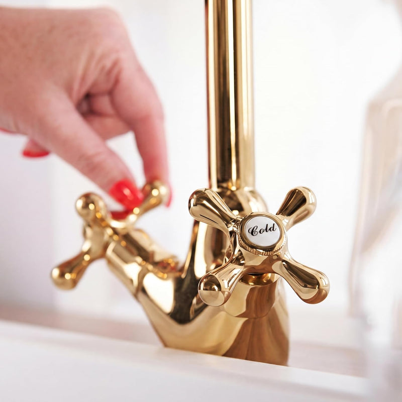 Venetian Mono Kitchen Sink Mixer Tap with Finish