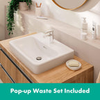 Vernis Blend Basin Mixer Tap 100 with Pop-Up