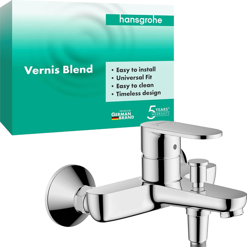 Vernis Blend Single Lever Bath Mixer for Exposed