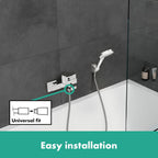 Vernis Shape Single Lever Bath Mixer for Exposed