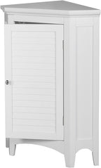 Versanora Glancy Freestanding Corner Floor Cabinet with Faux