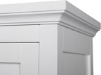 Versanora Glancy Freestanding Corner Floor Cabinet with Faux