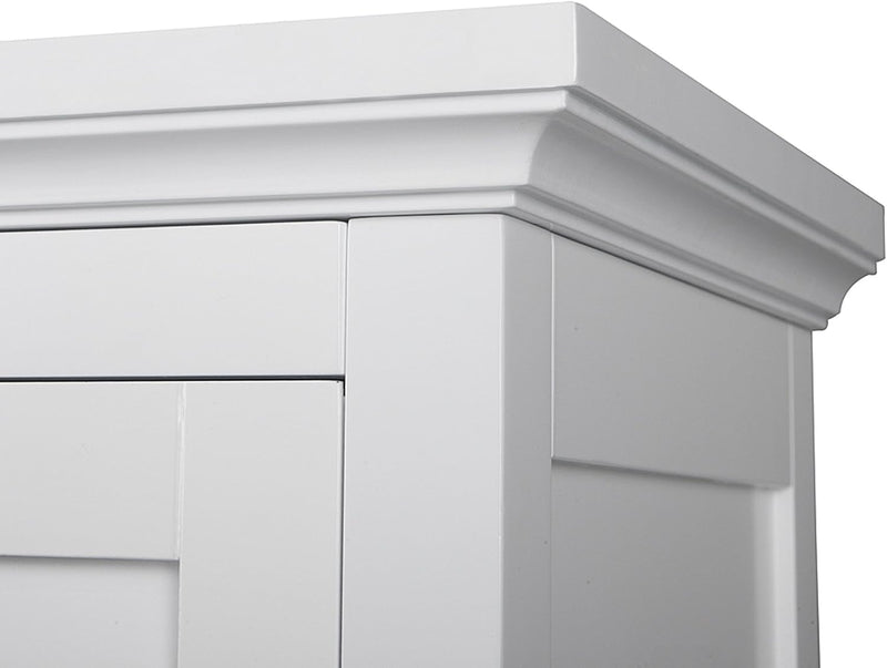 Versanora Glancy Freestanding Corner Floor Cabinet with Faux