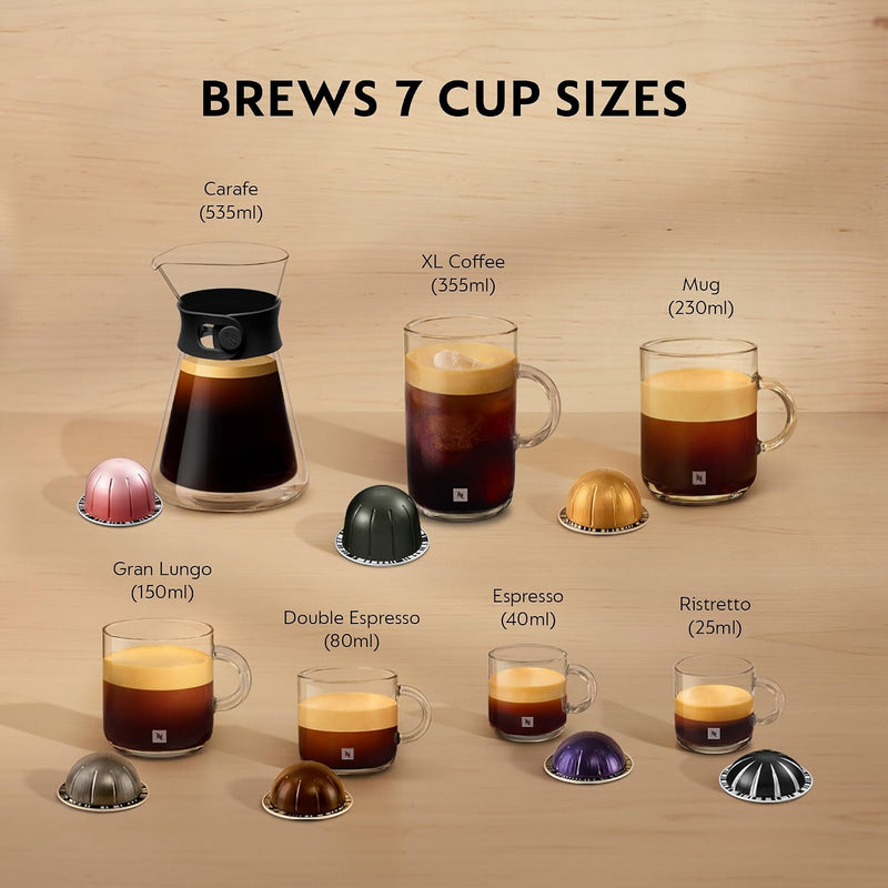 Vertuo Next Coffee Machine By De'longhi with Aeroccino
