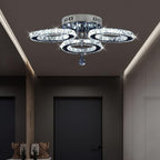Modern LED Crystal Chandelier 5 Circle Rings Pendant