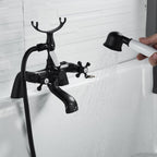 Victorian Bath Taps with Shower Traditional 1 4