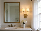 Vintage 2-Lights Wall Light Sconces with Funnel Pleated