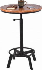 Vintage Bar Table 30-35.4inch Height Adjustable Industrial