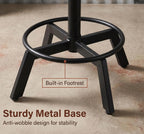 Vintage Bar Table 30-35.4inch Height Adjustable Industrial