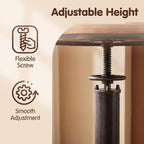 Vintage Bistro Table Height Adjustable 38.6-44.4inch Industrial