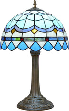 Vintage Dragonfly Tiffany Style Stained Glass End Table