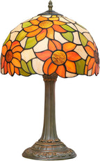 Vintage Dragonfly Tiffany Style Stained Glass End Table
