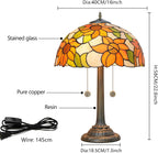 Vintage Dragonfly Tiffany Style Stained Glass End Table