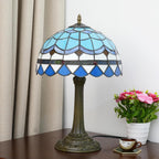 Vintage Dragonfly Tiffany Style Stained Glass End Table
