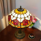Vintage Dragonfly Tiffany Style Stained Glass End Table