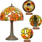 Vintage Dragonfly Tiffany Style Stained Glass End Table