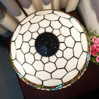 Vintage Dragonfly Tiffany Style Stained Glass End Table