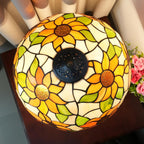 Vintage Dragonfly Tiffany Style Stained Glass End Table