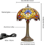 Vintage Dragonfly Tiffany Style Stained Glass End Table