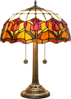 Vintage Dragonfly Tiffany Style Stained Glass End Table