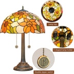 Vintage Dragonfly Tiffany Style Stained Glass End Table