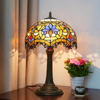 Vintage Dragonfly Tiffany Style Stained Glass End Table