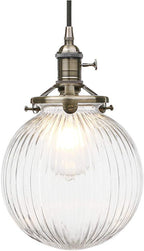 Vintage Edison Switch Pendant Light Fiting with Ribbed