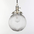 Vintage Edison Switch Pendant Light Fiting with Ribbed