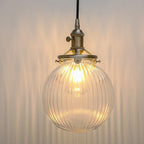 Vintage Edison Switch Pendant Light Fiting with Ribbed