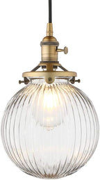 Vintage Edison Switch Pendant Light Fiting with Ribbed