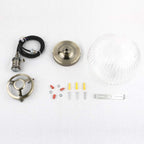 Vintage Edison Switch Pendant Light Fiting with Ribbed
