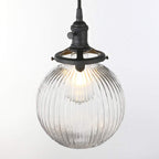 Vintage Edison Switch Pendant Light Fiting with Ribbed