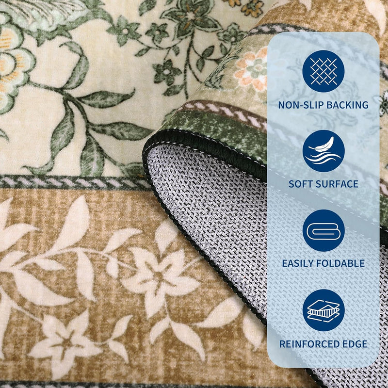 Vintage Washable Area Rug