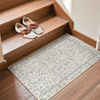 Vintage Floral Door Mat 60x90CM Entryway Rug Machine
