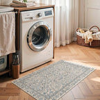 Vintage Floral Door Mat 60x90CM Entryway Rug Machine