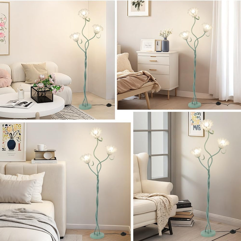 Vintage Flower Floor Lamp 3 Colour Temperatures LED