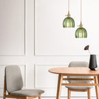 Vintage Glass Pendant Light with E27 Socket