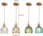 Vintage Glass Pendant Light with E27 Socket