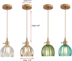 Vintage Glass Pendant Light with E27 Socket